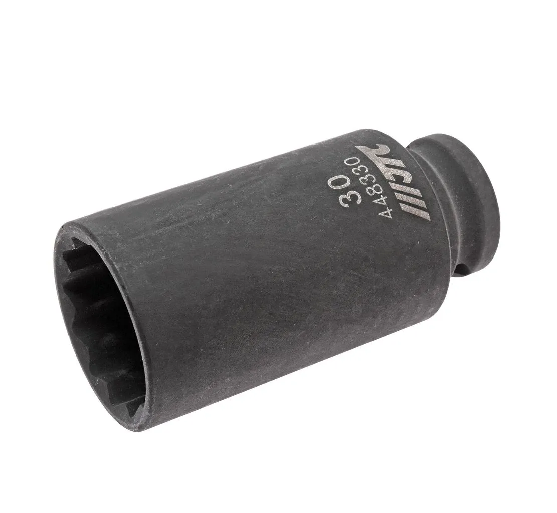 Головка торцевая 1/2" 30мм 12-ти гранная ударная тонкостенная L=82мм JTC купить