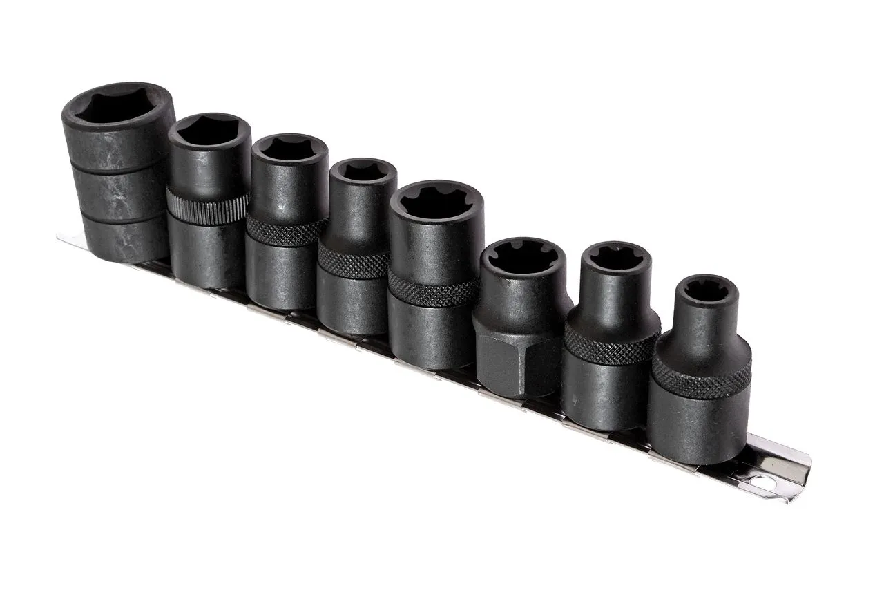 Набор головок специальных 1/2" 5-ти гранных и RIBE 8 предметов JTC купить