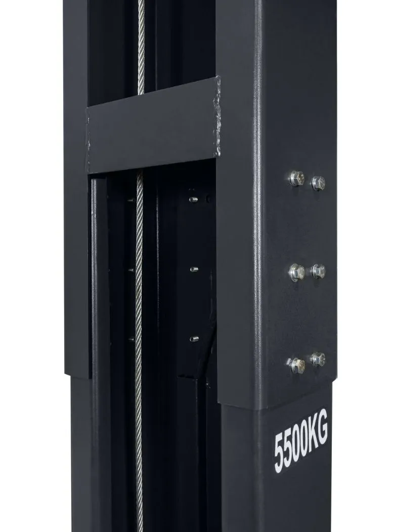 Электрогидравлический подъемник Автоподъемник двухстоечный ROSSVIK V2-5.5L г/п 5.5т, 380В, с верхней синхронизацией