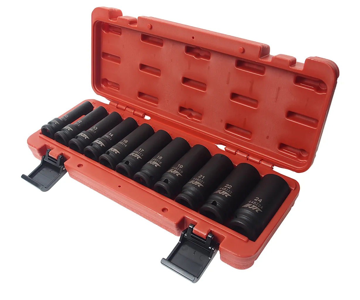 Набор головок торцевых 1/2" 6-ти гранных 10-24мм ударных глубоких 11 предметов JTC купить