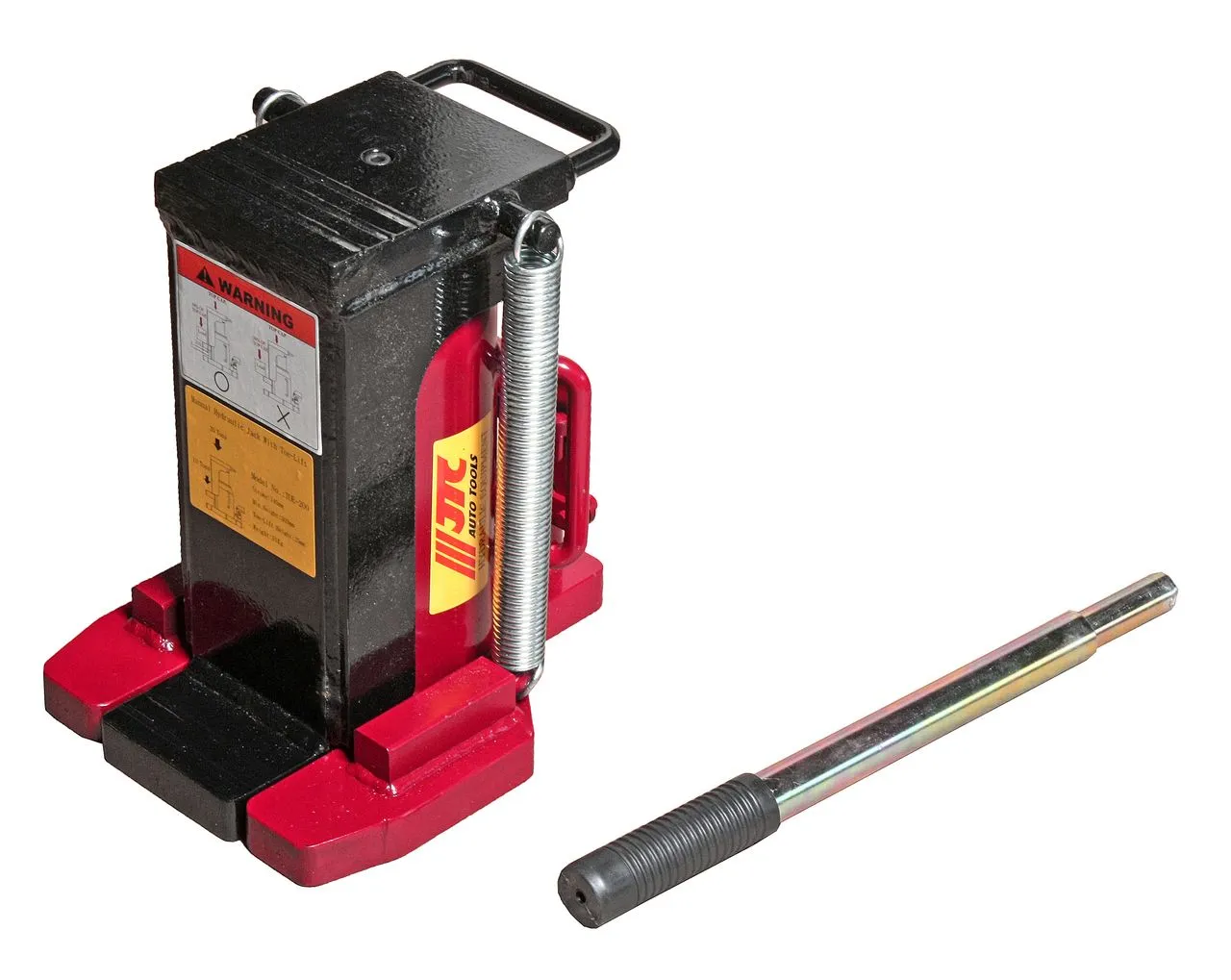Домкрат бутылочный 20т 303-443мм 2-х плунжерный JTC купить