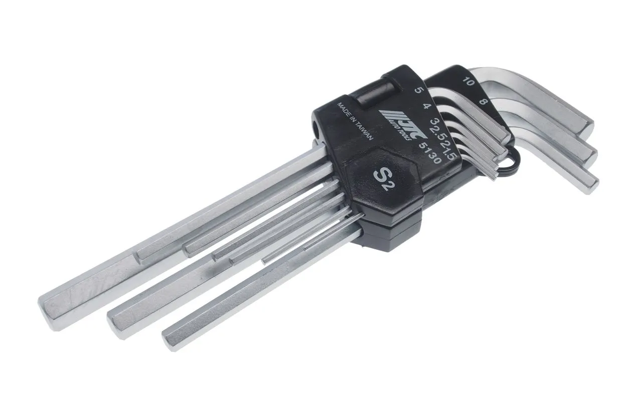 Набор ключей шестигранных 1.5-10мм удлиненных 9 предметов JTC купить