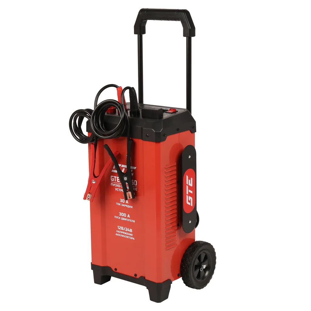 Устройство пуско-зарядное 12-24V/20-700Ач/300А передвижное GTE купить