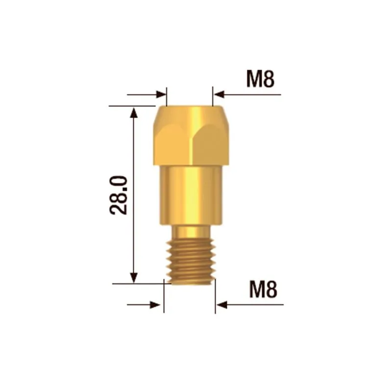 FUBAG Адаптер контактного наконечника M8*28 мм (5 шт.)