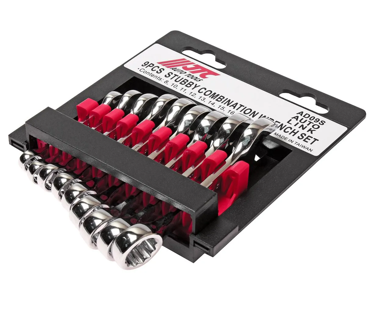 Набор ключей комбинированных 8-17мм укороченных 9 предметов JTC купить