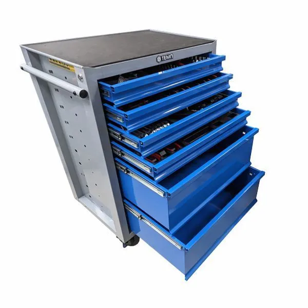 ТЕМП RC04.2518.E6 Тележка инструментальная с набором инструмента, 138 предметов купить