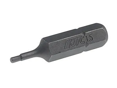 Бита HEX H1.5х30мм 1/4" DR 6-ти гранная JTC