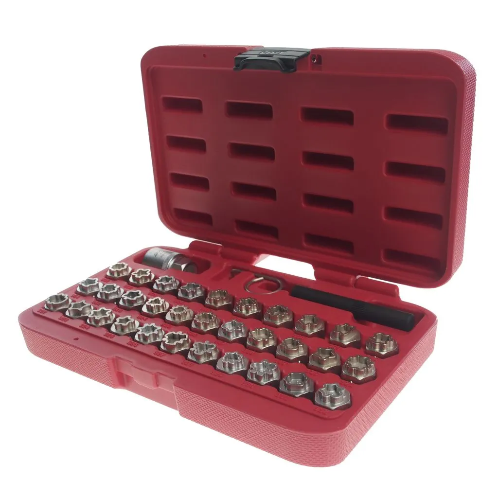 Набор головок для секретных болтов 35 предметов (MERCEDES) JTC купить