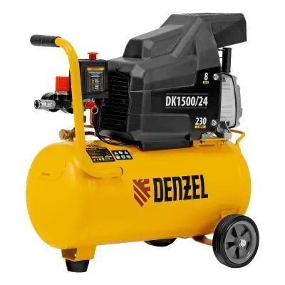 Компрессор воздушный DK1500/24, Х-PRO 1.5 кВт, 230 л/мин, 24 л Denzel