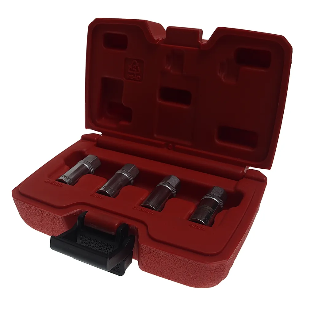 Набор шпильковертов 2.5-4мм для поврежденных свечей накаливания 4 предмета JTC купить