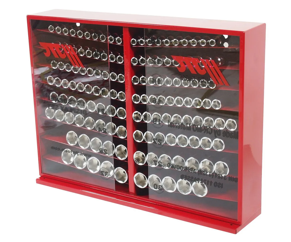 Набор головок торцевых 1/2" 6-ти гранных 10-32мм 137 предметов в металлическом шкафу JTC купить