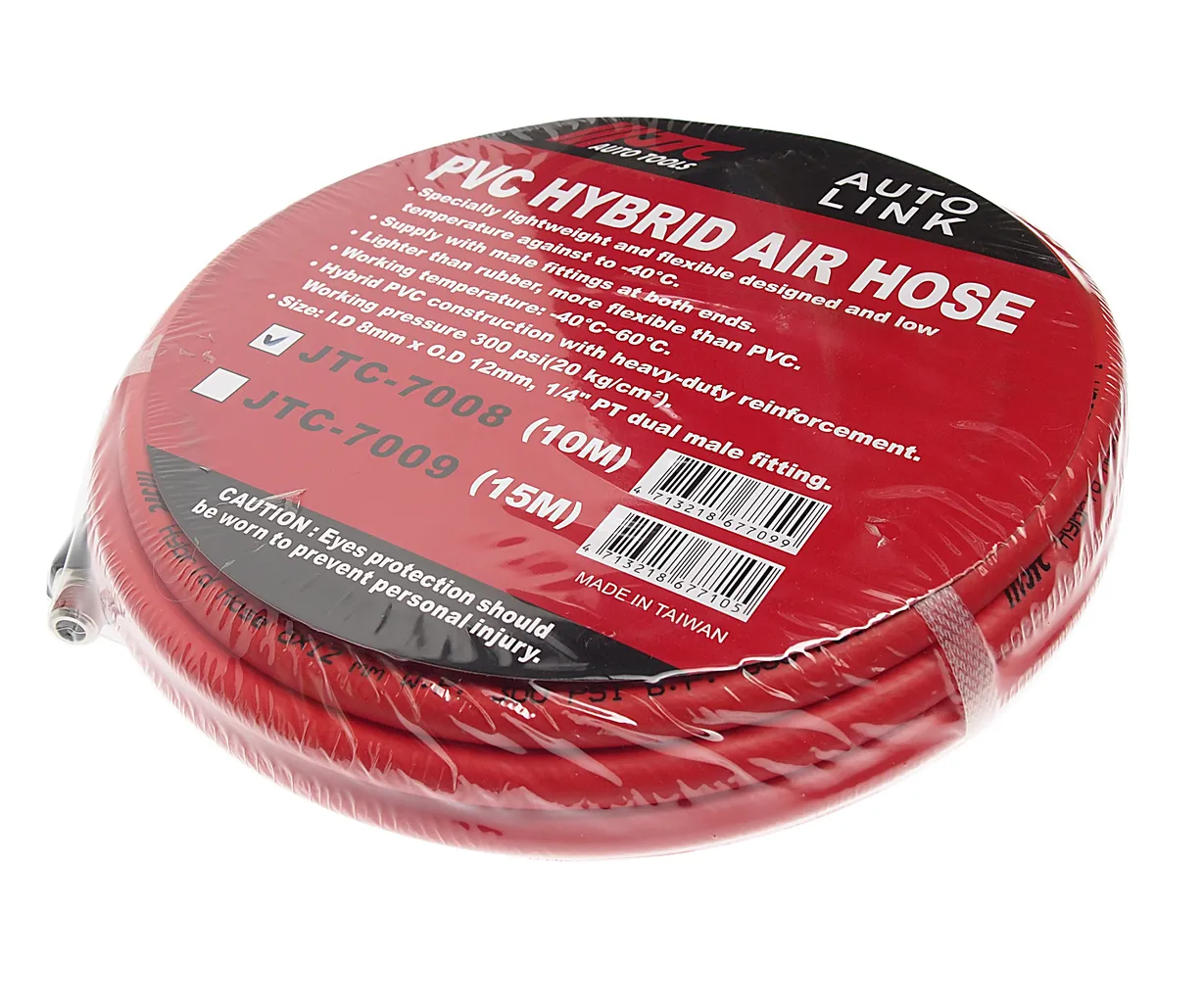 Шланг пневматический 8х12мм L=10м штуцер 1/4'' ПВХ JTC купить