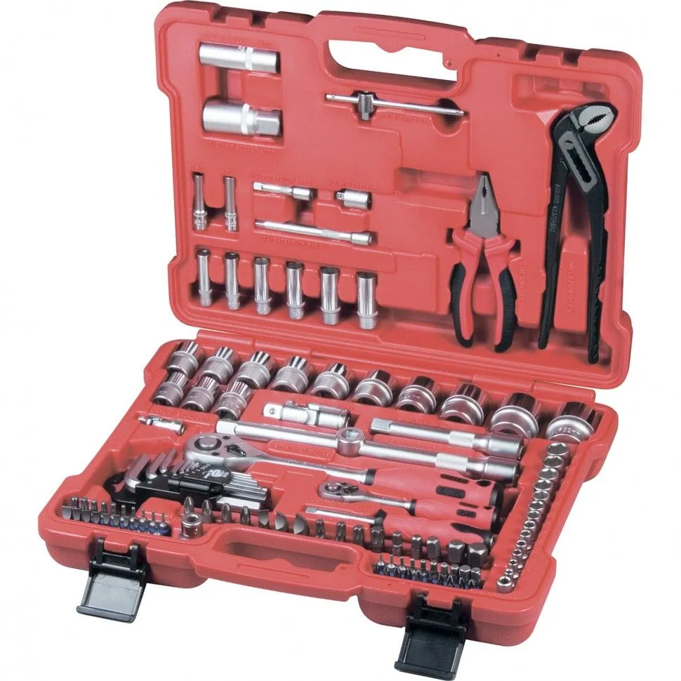 Набор слесарно-монтажный с квадратами 1/4, 1/2 и 5/16", 117 предметов Matrix ProFI купить